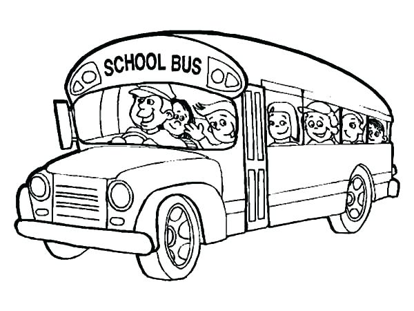 600x450 School Coloring Pages School Supplies Coloring Pages School Bus
