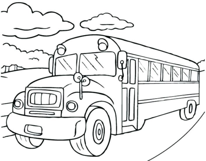 706x551 School Bus Coloring Page Icontent