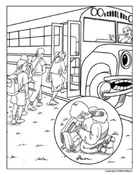 200x252 School Bus Safety Coloring Pages Online Coloring