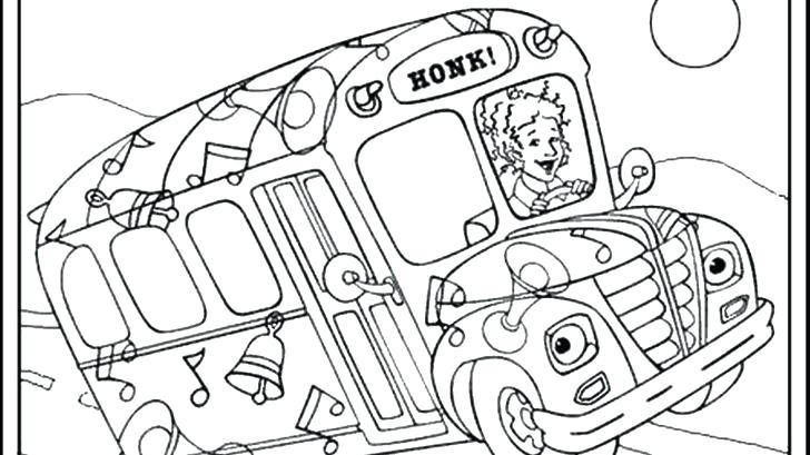 728x409 School Bus Coloring Pages Magic School Bus Coloring Lesson Kids
