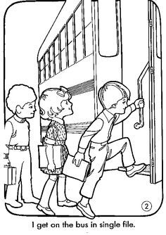 236x334 School Bus Safety Coloring Pages