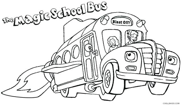 640x373 Bus Coloring Page Transportation Free School Bus Safety Coloring