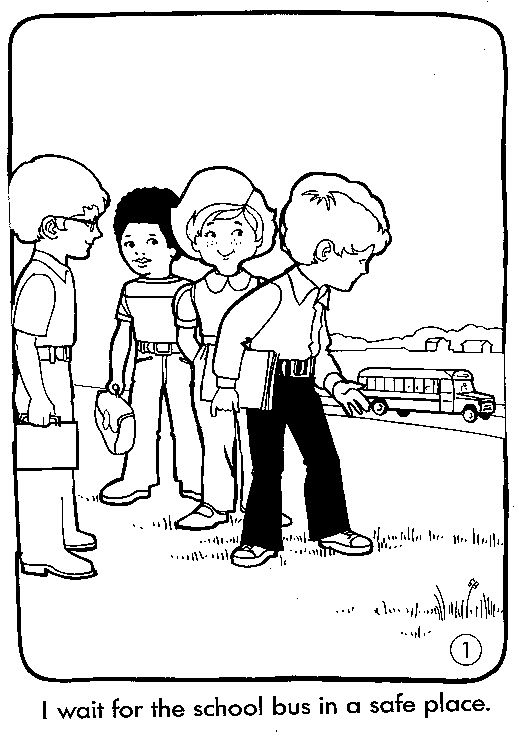 519x748 Bus Safety Coloring Pages