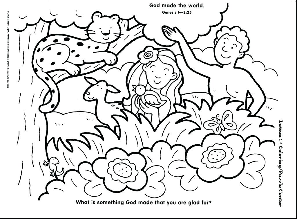 1024x754 The Creation Coloring Pages For Children Coloring Pages Birth