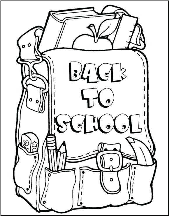 580x744 Back To School Coloring Pages Back To School Coloring Pages