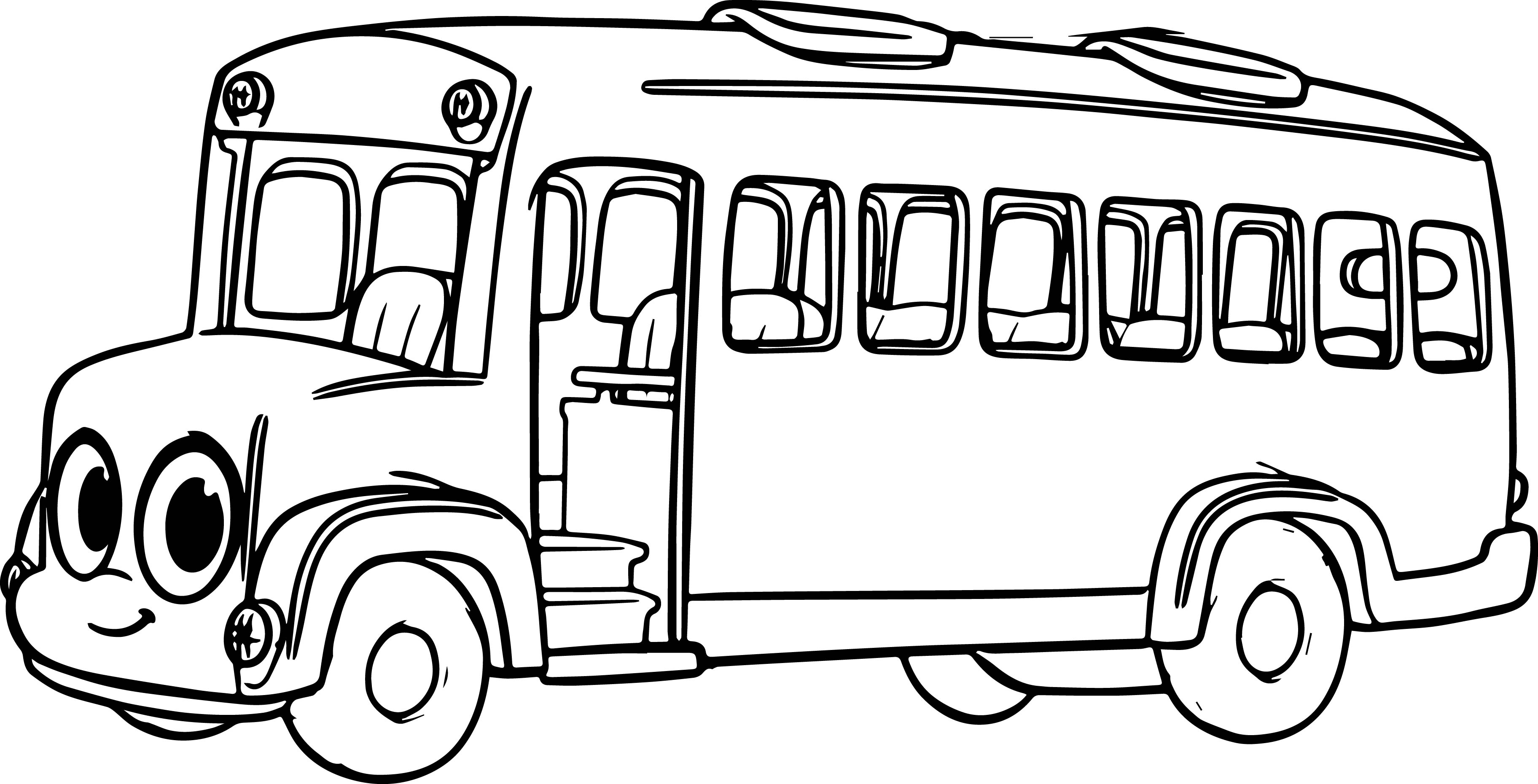3648x1860 Coloring Pages School Shocking Building To Print Bus Free