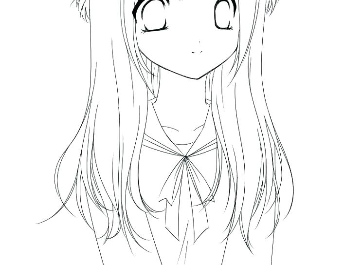 744x544 Free Girl Coloring Pages Cute Girl Coloring Pages Anime To Print
