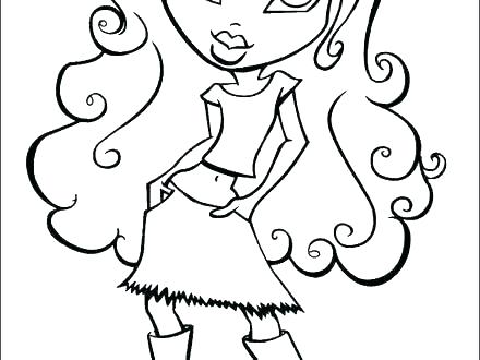 440x330 School Girl Coloring Pages Anime School Girl Cute Coloring Page