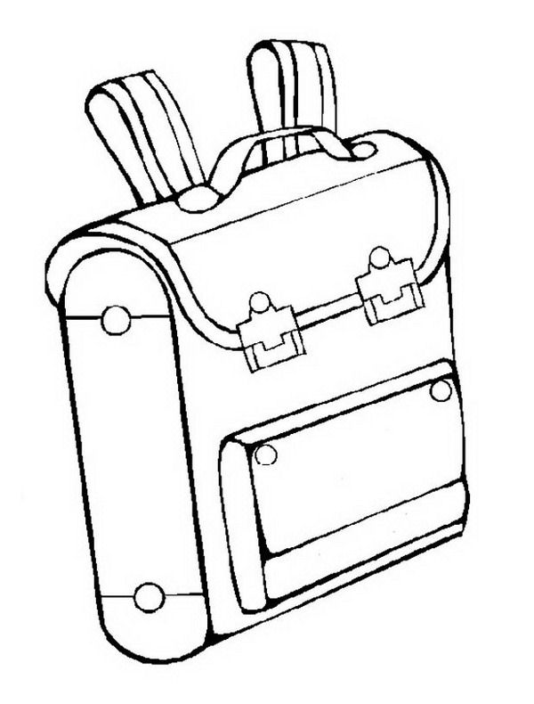 600x790 Printable School Supplies Coloring Pages