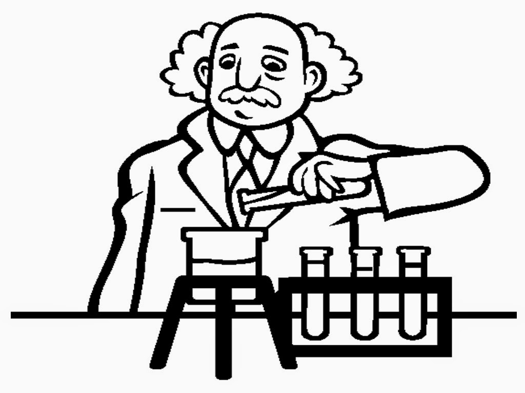 1024x768 Scientist Coloring Pages Science Coloringsuite Com