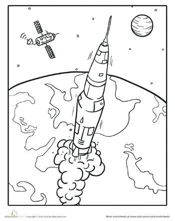 350x440 Terrific Outer Space Coloring Page Robot Coloring Pages Print