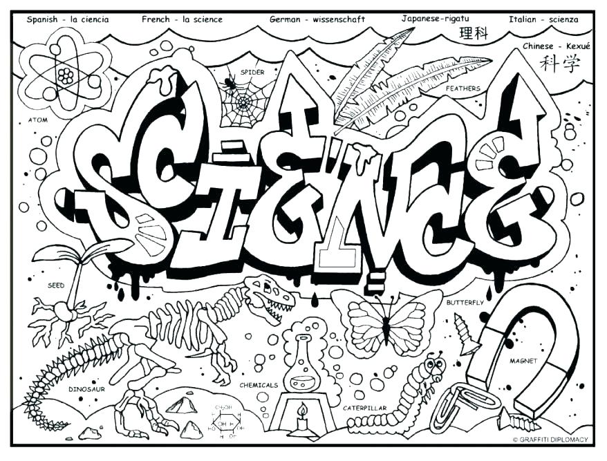 878x667 Coloring Page Science Is Fun Coloring Sheet Science Coloring Page