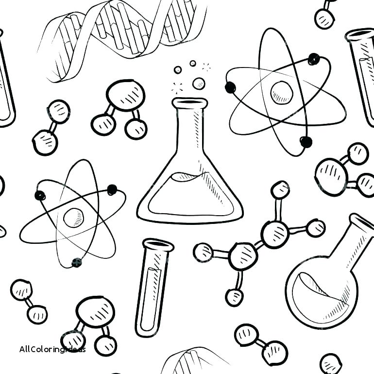 770x770 Coloring Pages Science Coloring Pages Science Chemistry Coloring
