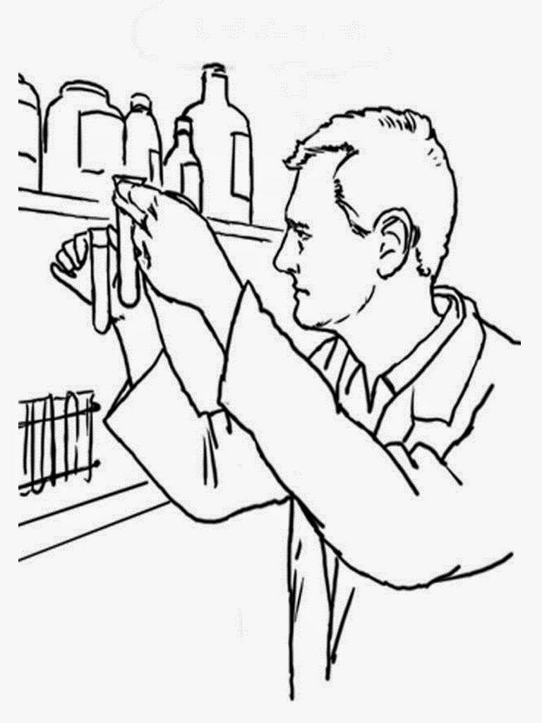 768x1024 Free Coloring Pages Scientist Coloring Pages Realistic Coloring