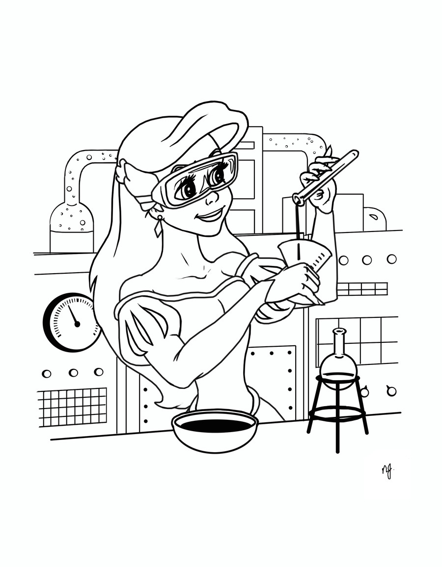 900x1156 Science Coloring Pages Google Search Page Cool Scientist