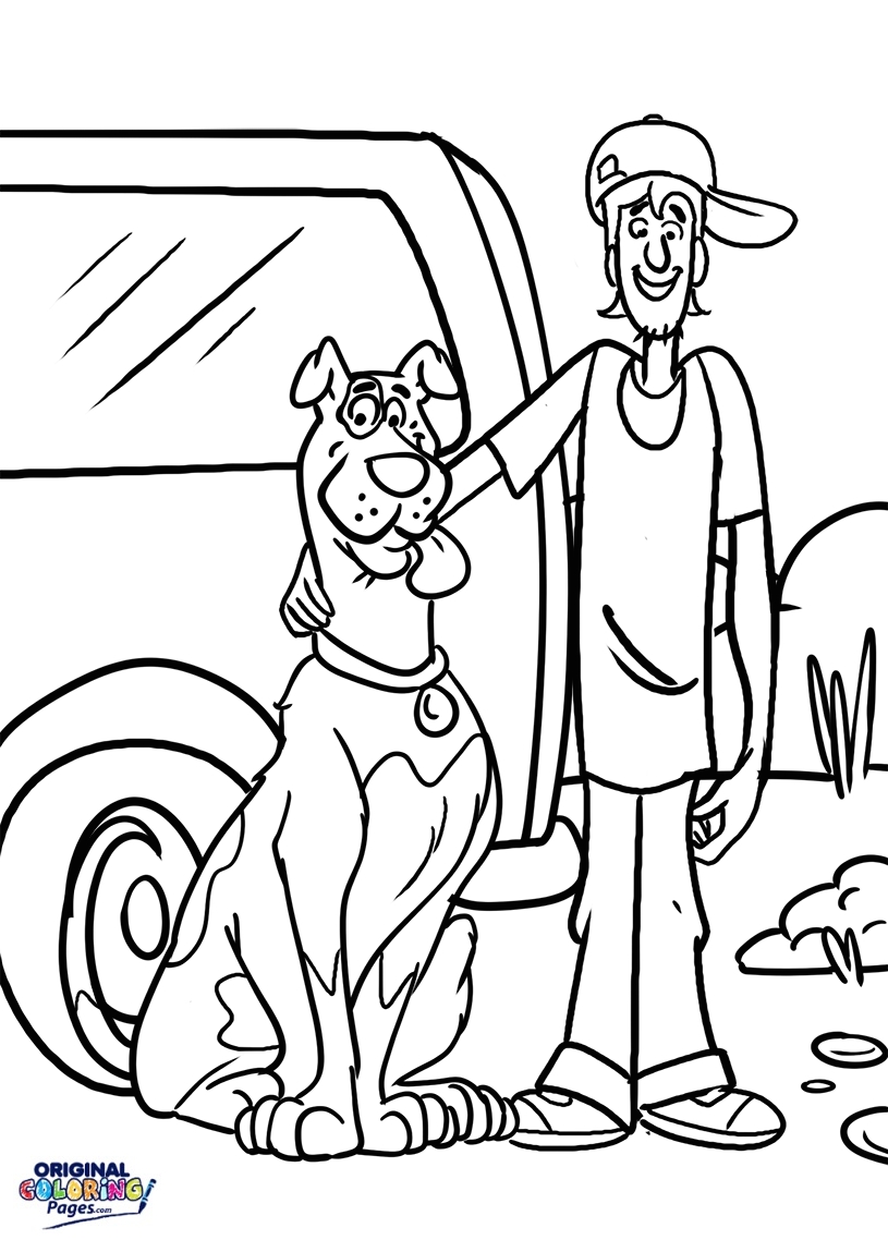 815x1138 New Cartoon Mystery Scooby Doo Coloring Pages For Kids Womanmate
