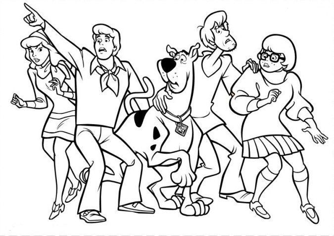 Scooby Doo And The Gang Coloring Pages at GetDrawings | Free download