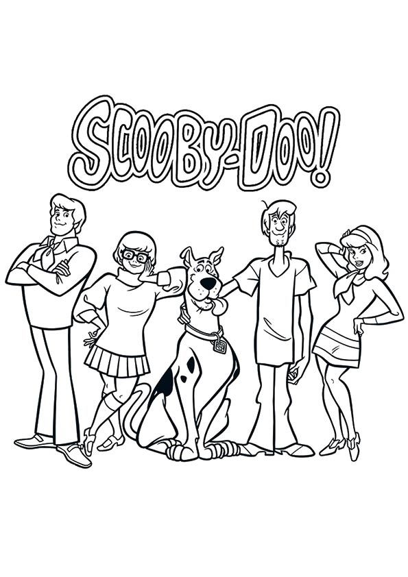 595x842 Scooby Doo Coloring Pages Online