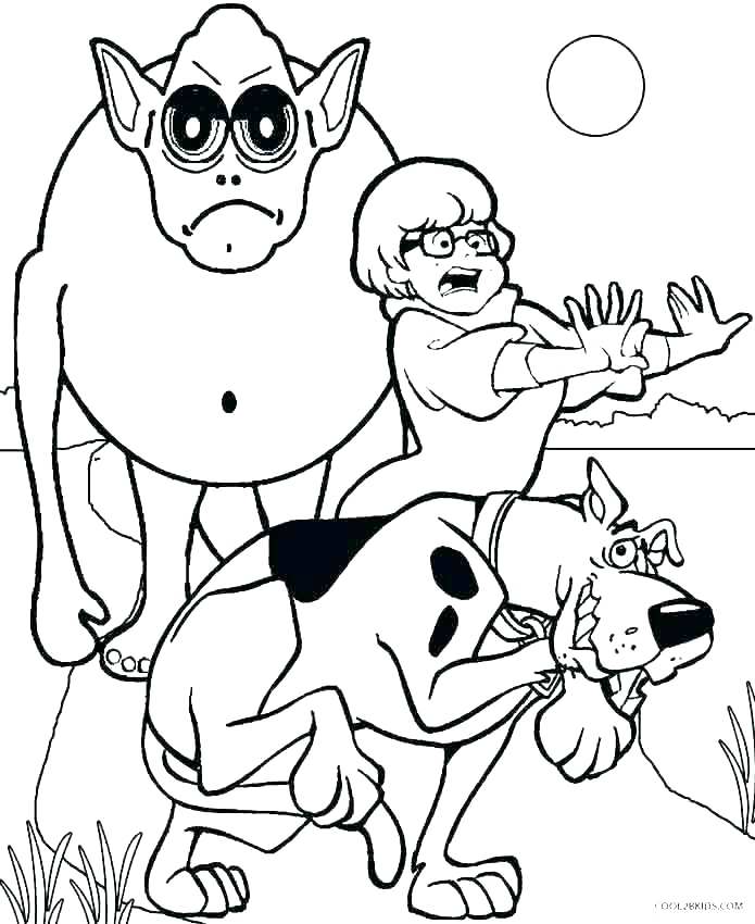 695x850 Scooby Doo Coloring Pages Free