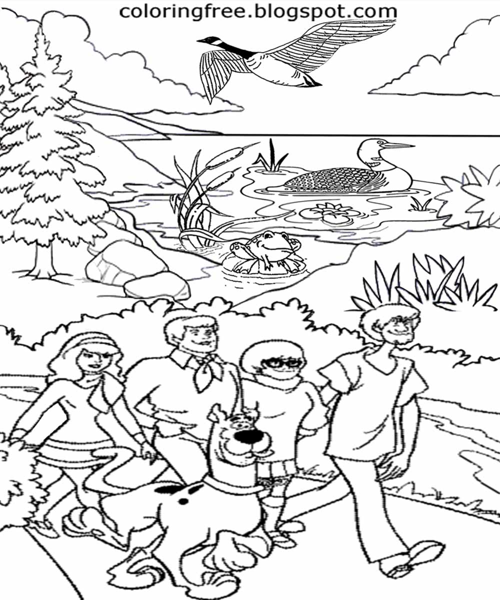 1000x1200 Printable Scooby Doo Coloring Haunted Ghost Town Monster Drawing