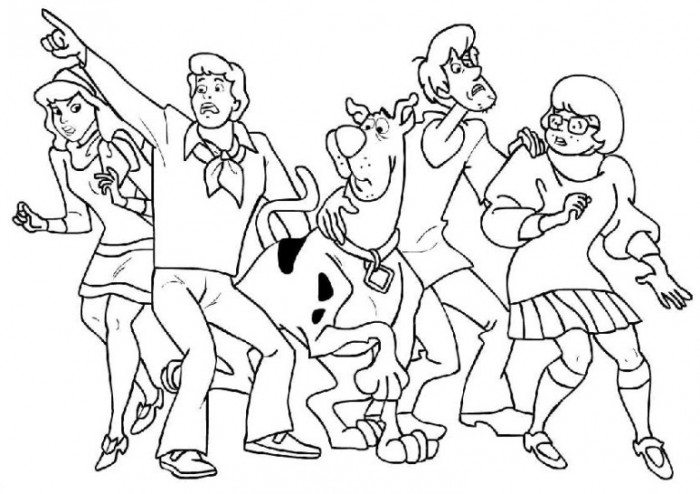 Scooby Doo Characters Coloring Pages at GetDrawings | Free download