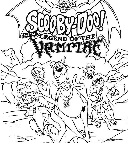 540x600 Scooby Doo Christmas Coloring Pages