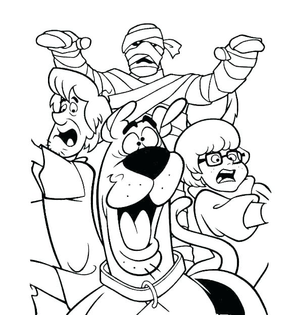 580x624 Scooby Doo Coloring Page Coloring Pages All Coloring Pages