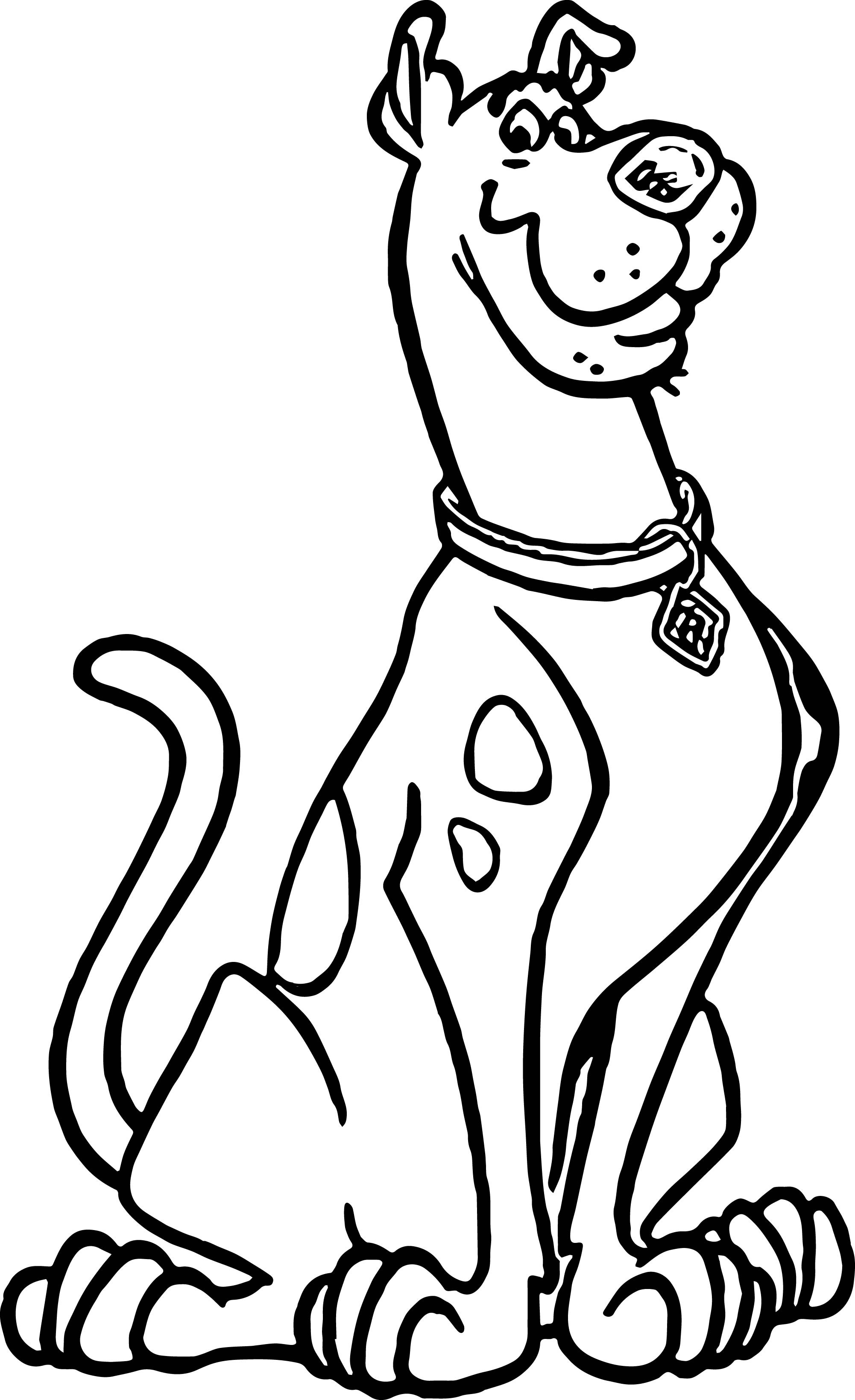 2002x3279 Scooby Doo Skiing Coloring Pages For Kids Elegant Scooby Doo