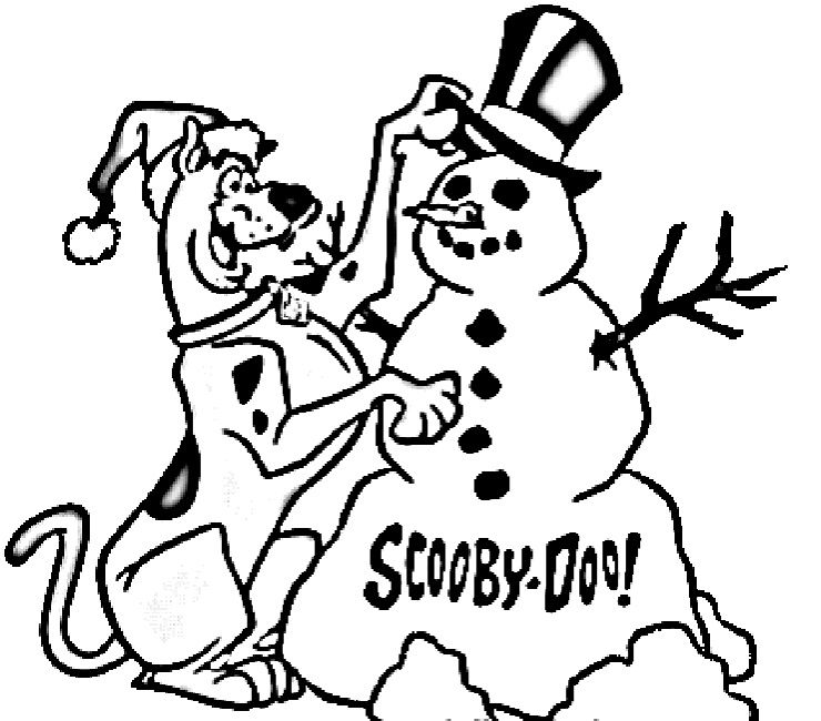 740x650 Scooby Doo Christmas Coloring Pages Printable Scoo Doo Christmas