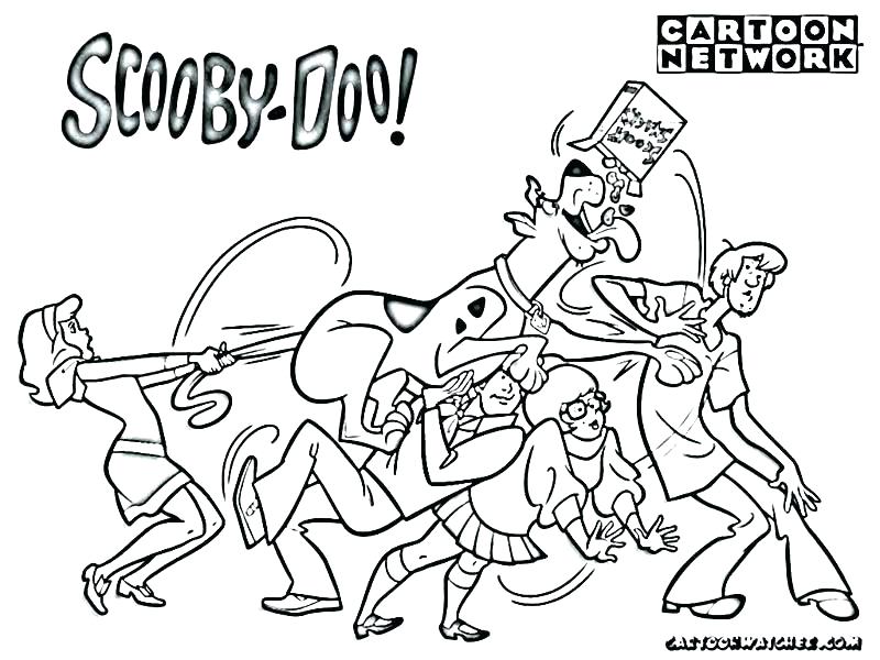 800x600 Scooby Doo Coloring Pages To Print For Free