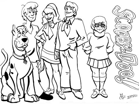 474x353 Scooby Doo Coloring Pages
