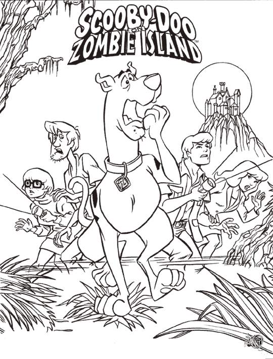 540x711 Scooby Doo On Zombie Island Coloring Pages Scooby Party Ideas