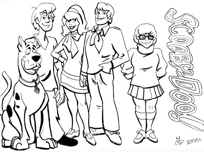 400x298 Transmissionpress Free Scooby Doo Gang Coloring Pages