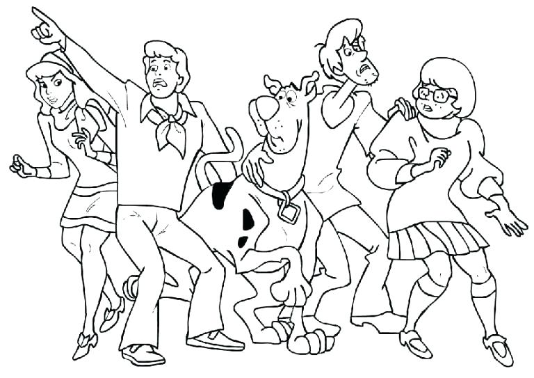 768x543 Coloring Page Free Coloring Colouring Pages Scooby Doo