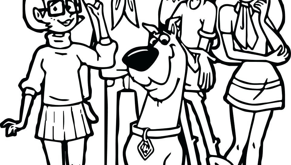 960x544 Scooby Doo Halloween Coloring Pages Draw Sketch Coloring Page