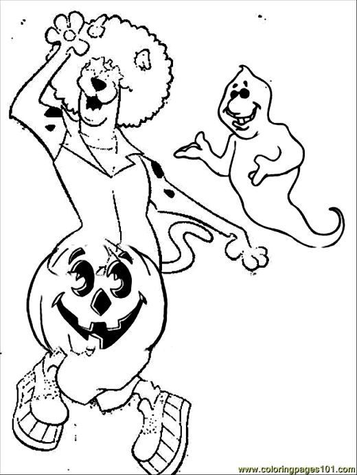520x692 Scooby Doo Halloween Coloring Pages Coloring Pages Kids
