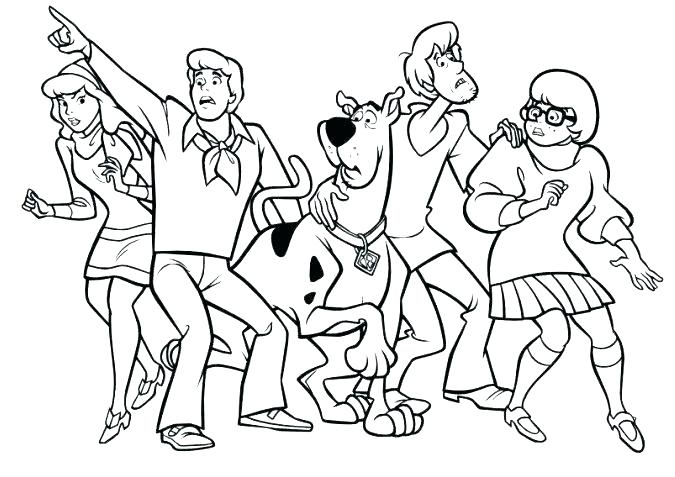 675x477 Free Printable Scooby Doo Halloween Coloring Pages Printable