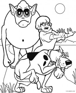 245x300 Scooby Doo Monster Coloring Pages