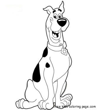 330x377 Printable Scooby Doo Coloring Page Scooby Doo