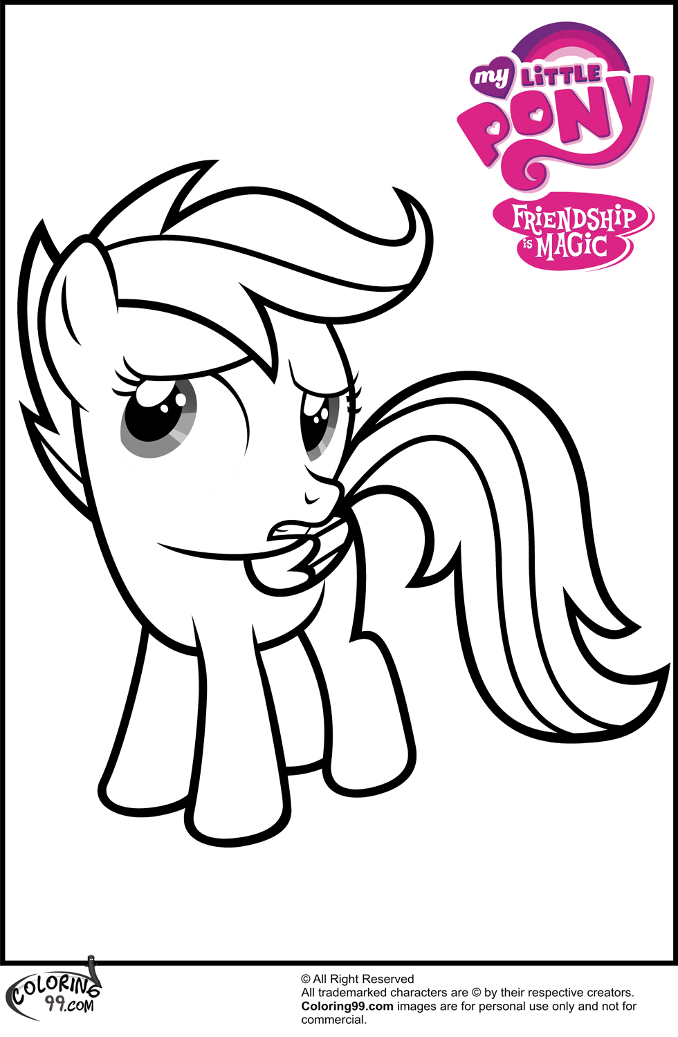 980x1500 Mlp Scootaloo Coloring Pages Minister Coloring