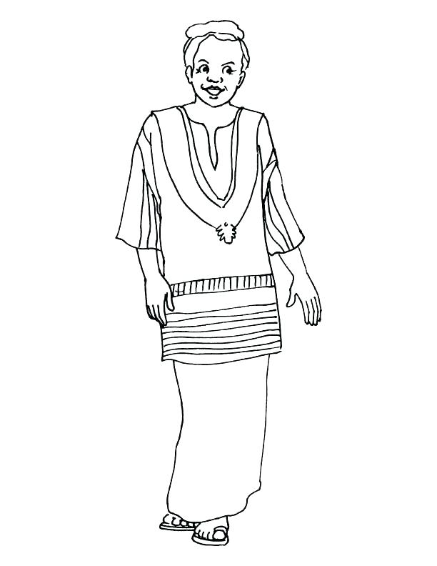 612x792 Scottish Coloring Pages Coloring Pages Woman In Traditional Dress