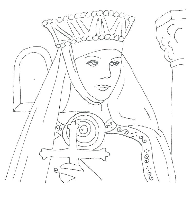 743x784 Scottish Coloring Pages