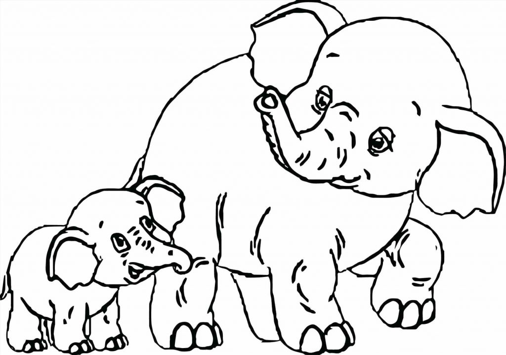 1024x718 Coloring Page Baby Elephant Coloring Pages Scrapbook Page