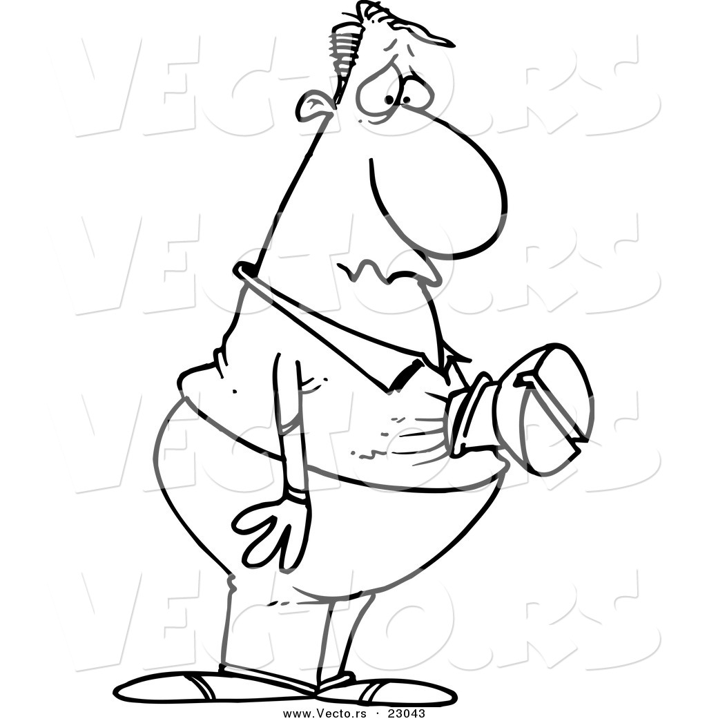 1024x1044 Vector Of A Cartoon Screwed Man