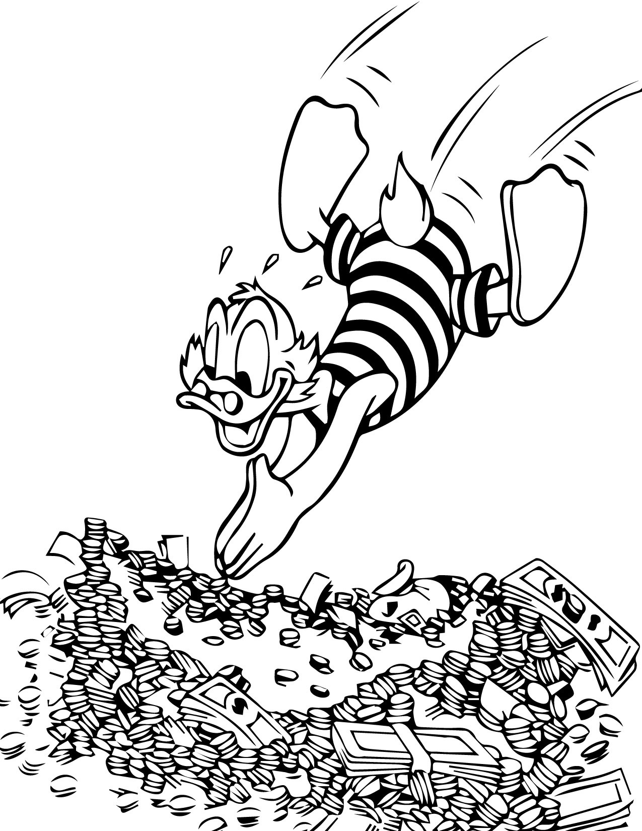 1275x1650 Scrooge Mcduck Coloring Pages For Kids Unique Money Coloring Page