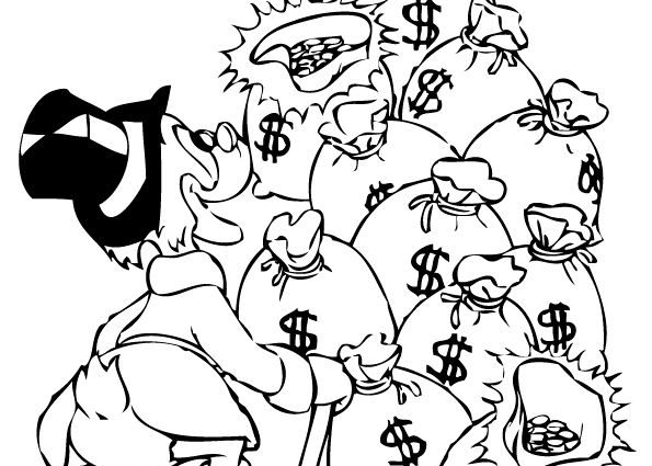 595x425 Scrooge Mcduck Coloring Pages Kids N Fun Coloring Pages