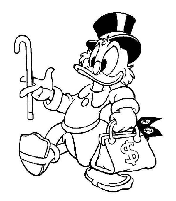 Scrooge Mcduck Coloring Pages at GetDrawings | Free download