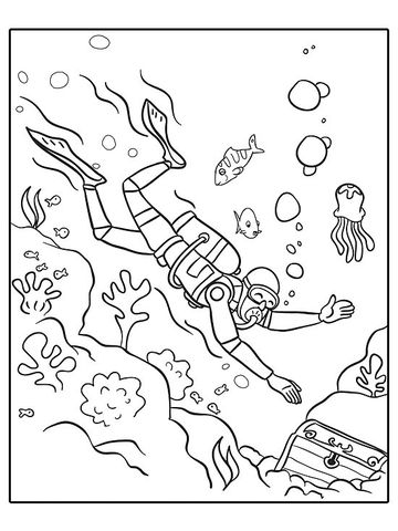 360x480 Printable Summer Coloring Pages