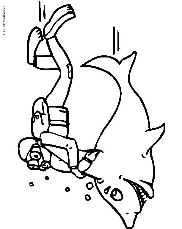 612x769 Scuba Diver Coloring Page