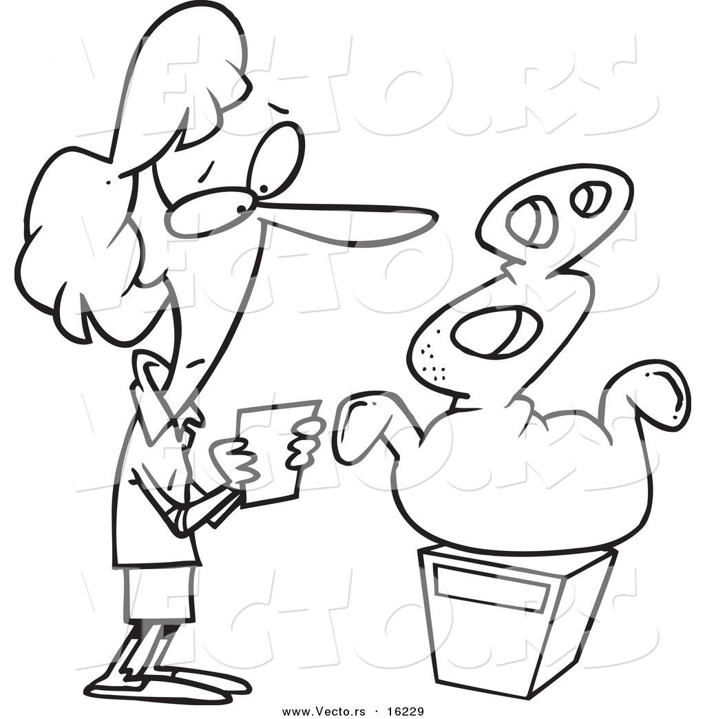 1024x1044 Vector Of A Cartoon Girl Looking